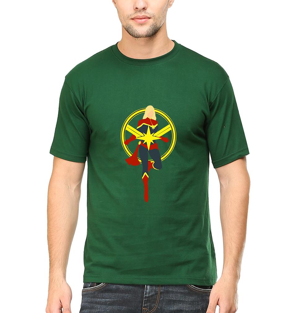 Captain Marvel Half Sleeves T-Shirt For Men-FunkyTeesClub - FunkyTeesClub