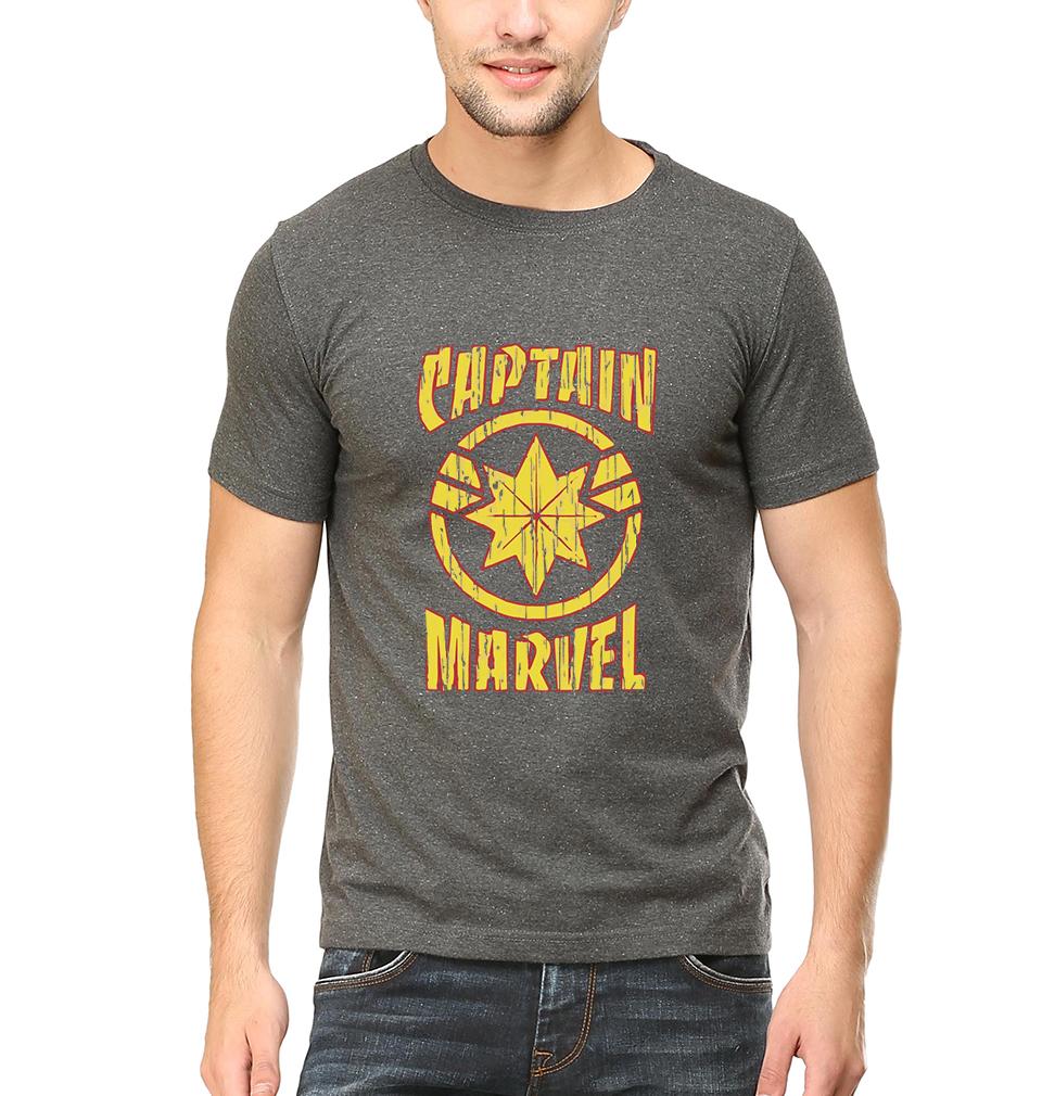 Captain Marvel Half Sleeves T-Shirt For Men-FunkyTeesClub - FunkyTeesClub