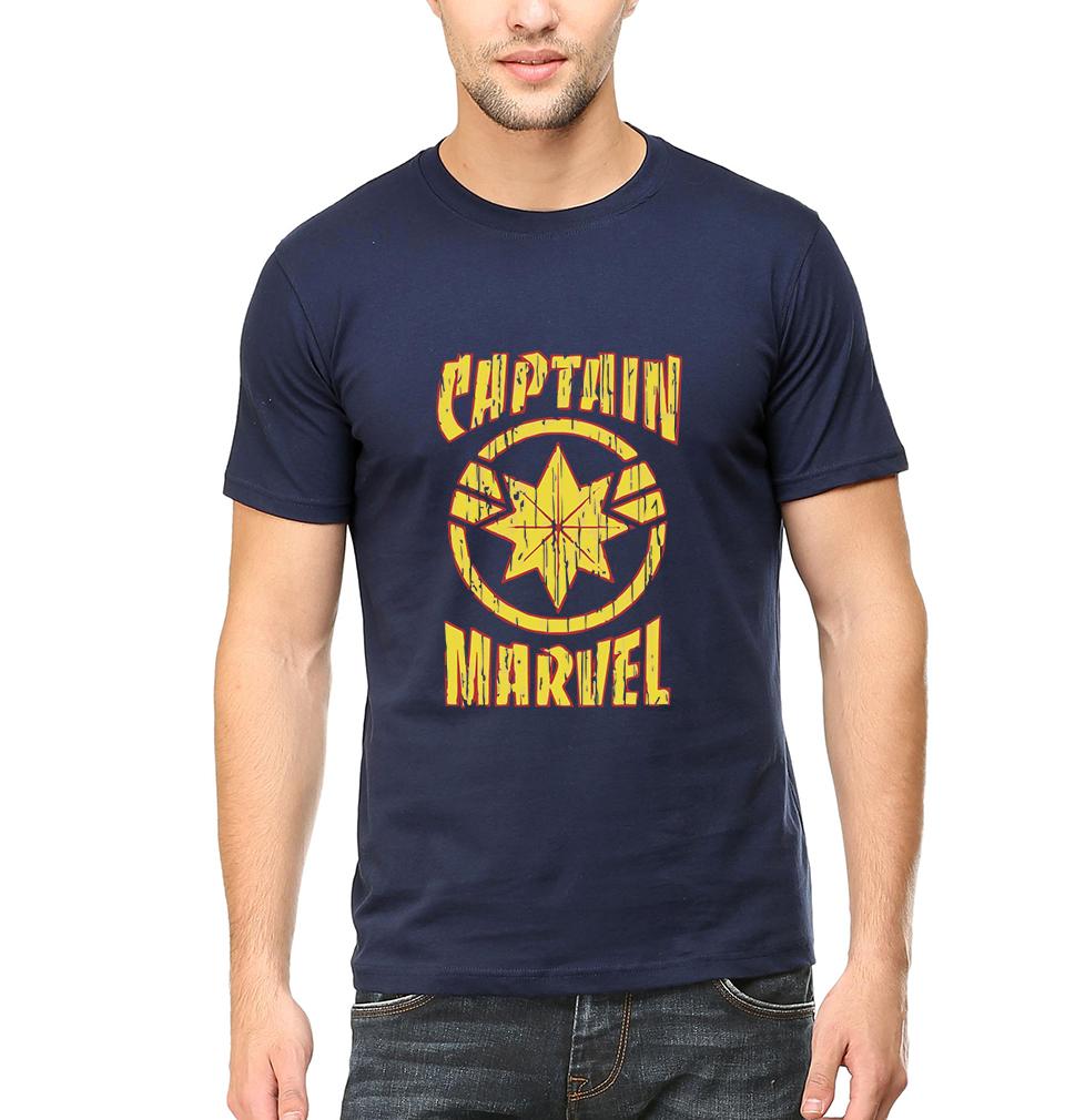 Captain Marvel Half Sleeves T-Shirt For Men-FunkyTeesClub - FunkyTeesClub