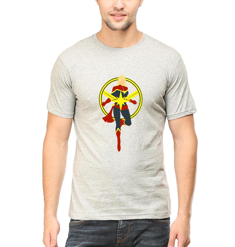 Captain Marvel Half Sleeves T-Shirt For Men-FunkyTeesClub - FunkyTeesClub