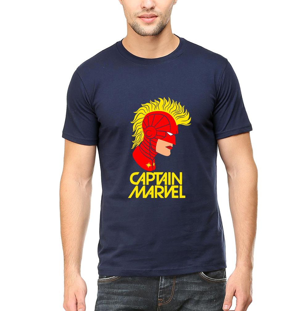 Captain Marvel Half Sleeves T-Shirt For Men-FunkyTeesClub - FunkyTeesClub