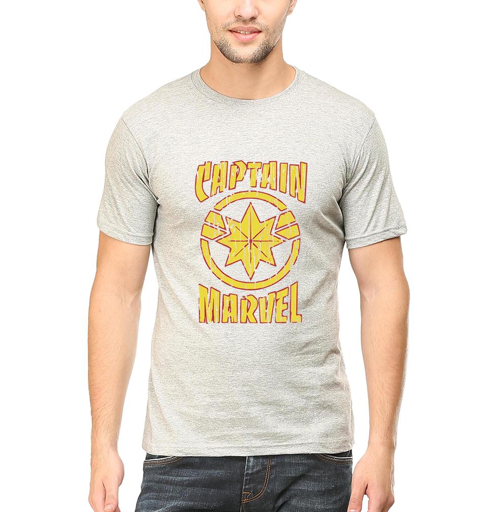 Captain Marvel Half Sleeves T-Shirt For Men-FunkyTeesClub - FunkyTeesClub