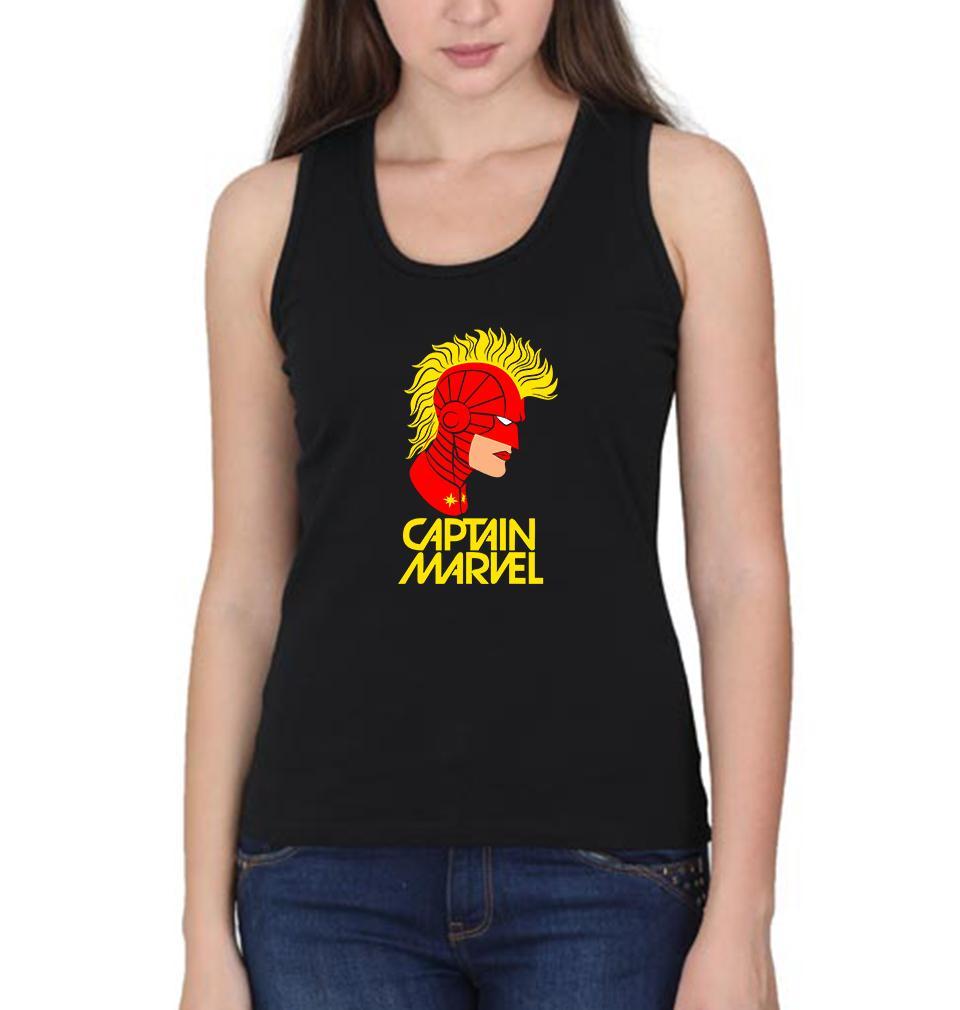 Captain Marvel Women Tank Top-FunkyTeesClub - FunkyTeesClub