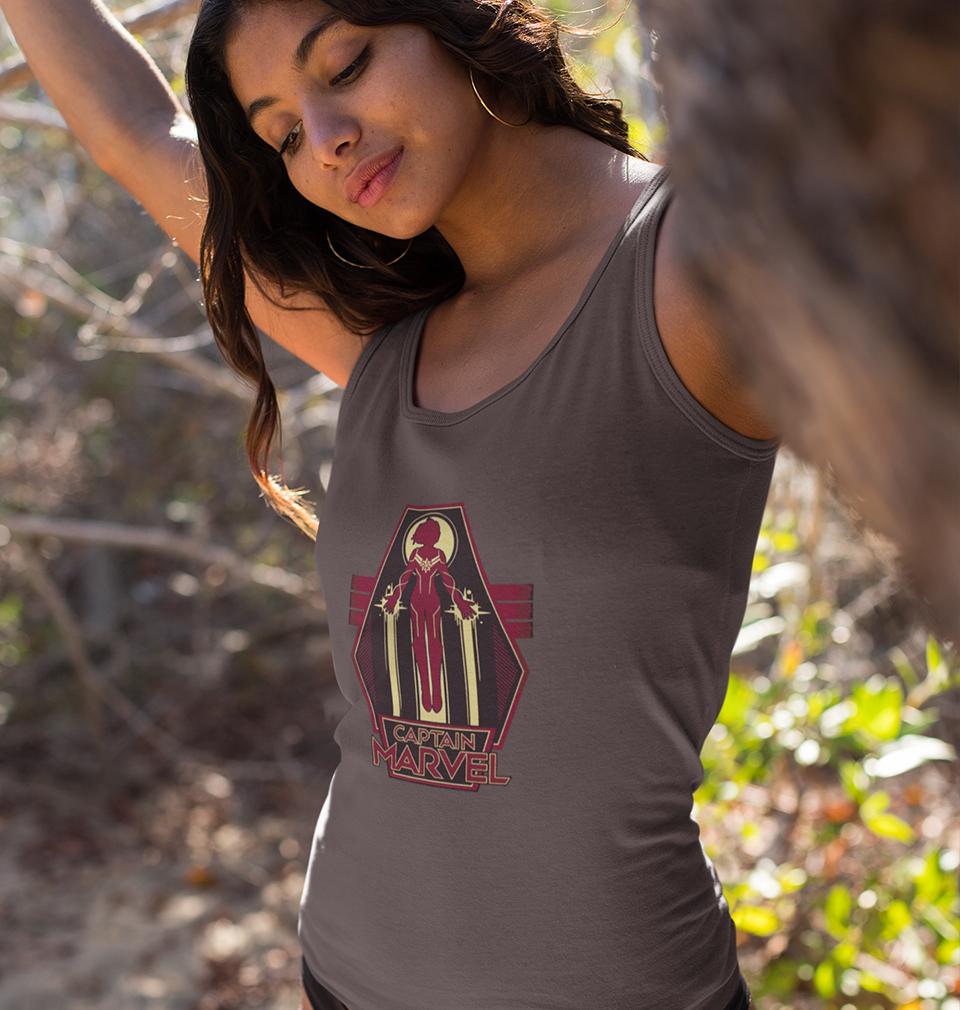 Captain Marvel Women Tank Top-FunkyTeesClub - FunkyTeesClub
