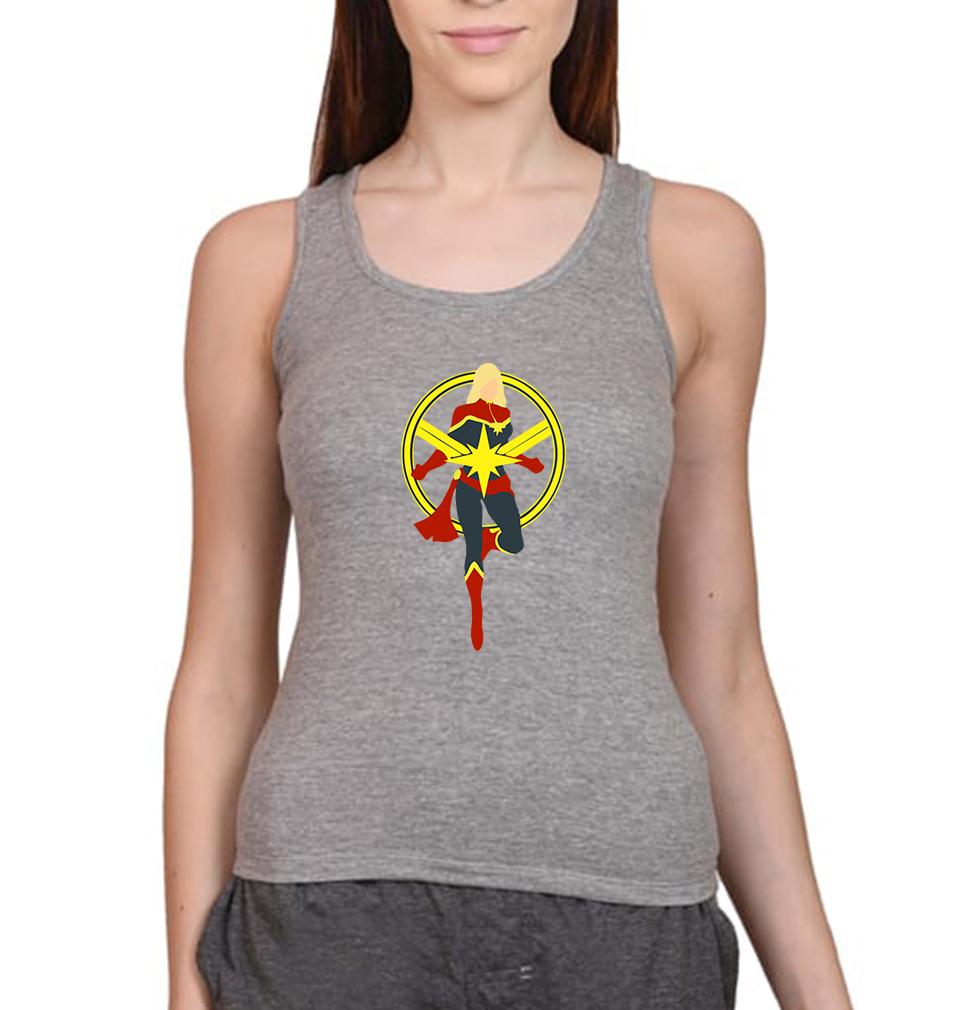 Captain Marvel Women Tank Top-FunkyTeesClub - FunkyTeesClub