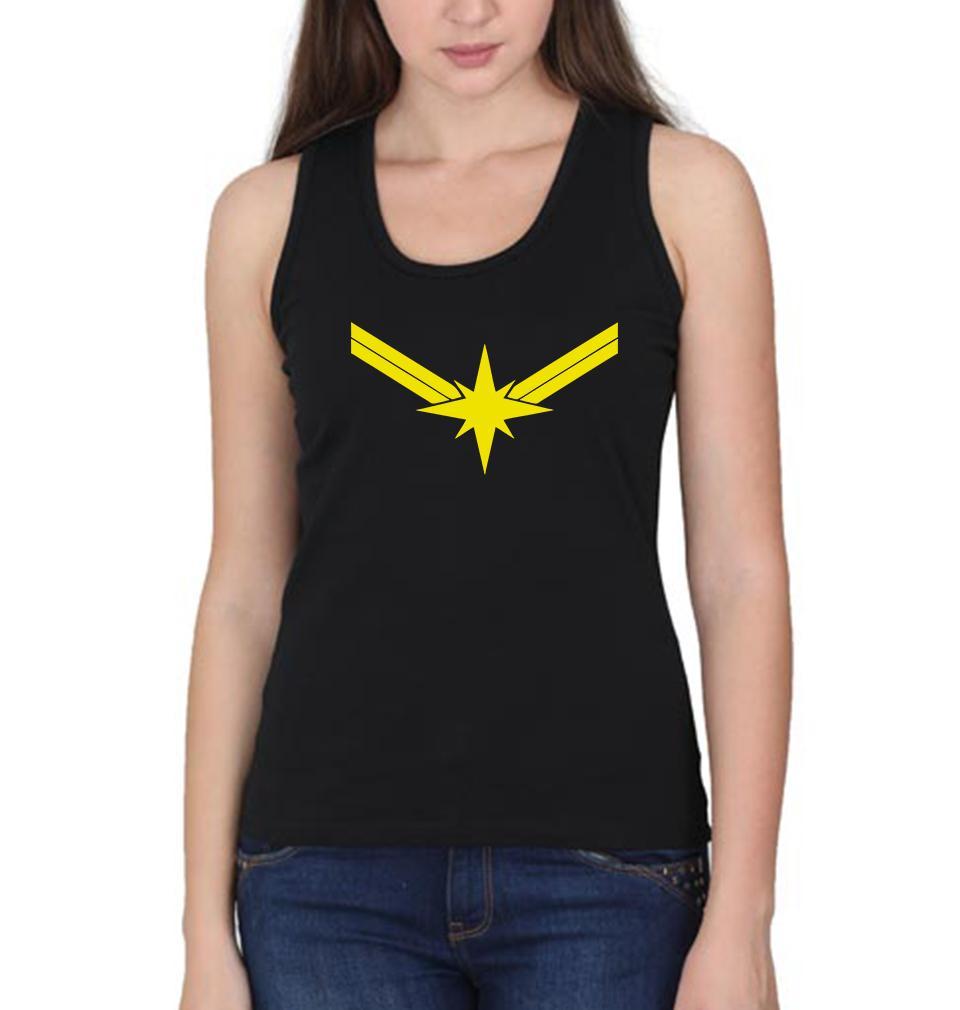 Captain Marvel Women Tank Top-FunkyTeesClub - FunkyTeesClub