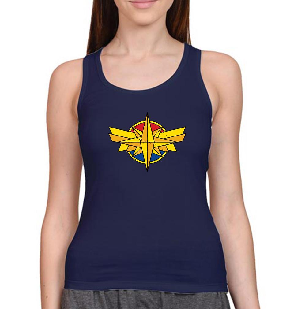 Captain Marvel Women Tank Top-FunkyTeesClub - FunkyTeesClub