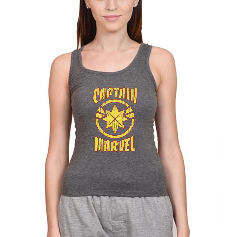 Captain Marvel Women Tank Top-FunkyTeesClub - FunkyTeesClub