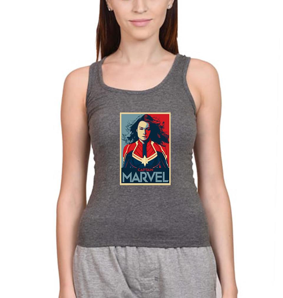 Captain Marvel Women Tank Top-FunkyTeesClub - FunkyTeesClub