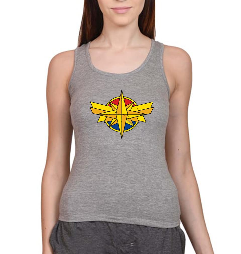 Captain Marvel Women Tank Top-FunkyTeesClub - FunkyTeesClub