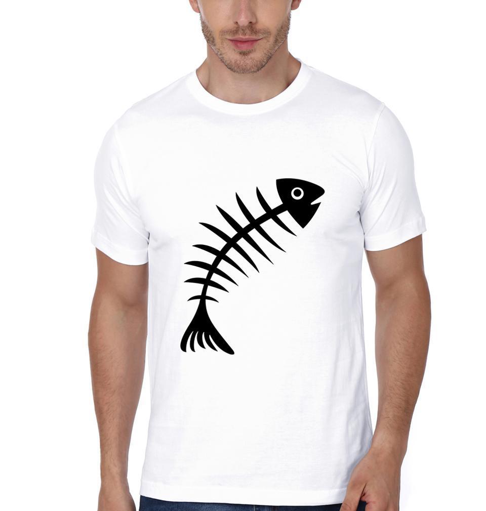 Cat Fish Couple Half Sleeves T-Shirts -FunkyTees - Funky Tees Club