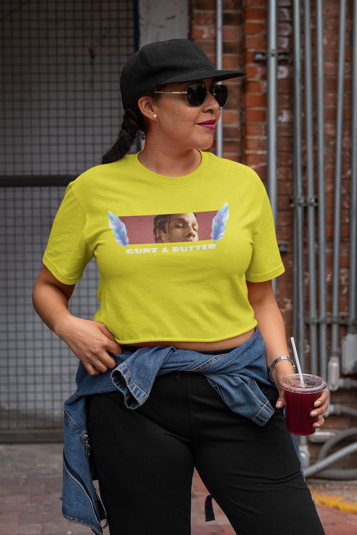 Gunz Butter Minimals Women Crop Top- FunkyTeesClub