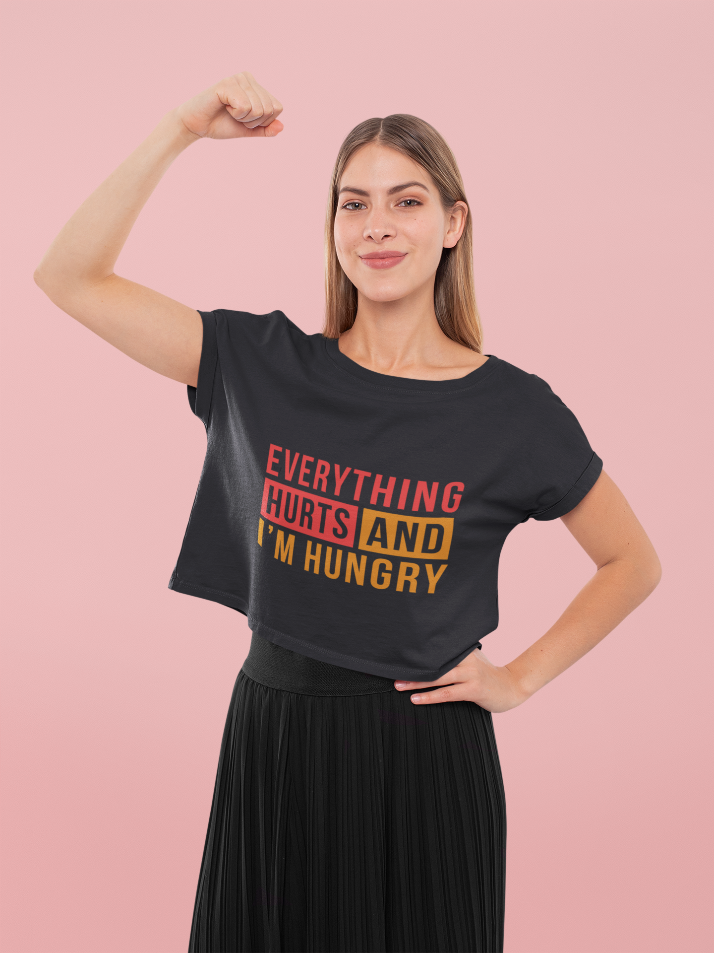 Everything hurts Women Crop Top- FunkyTeesClub