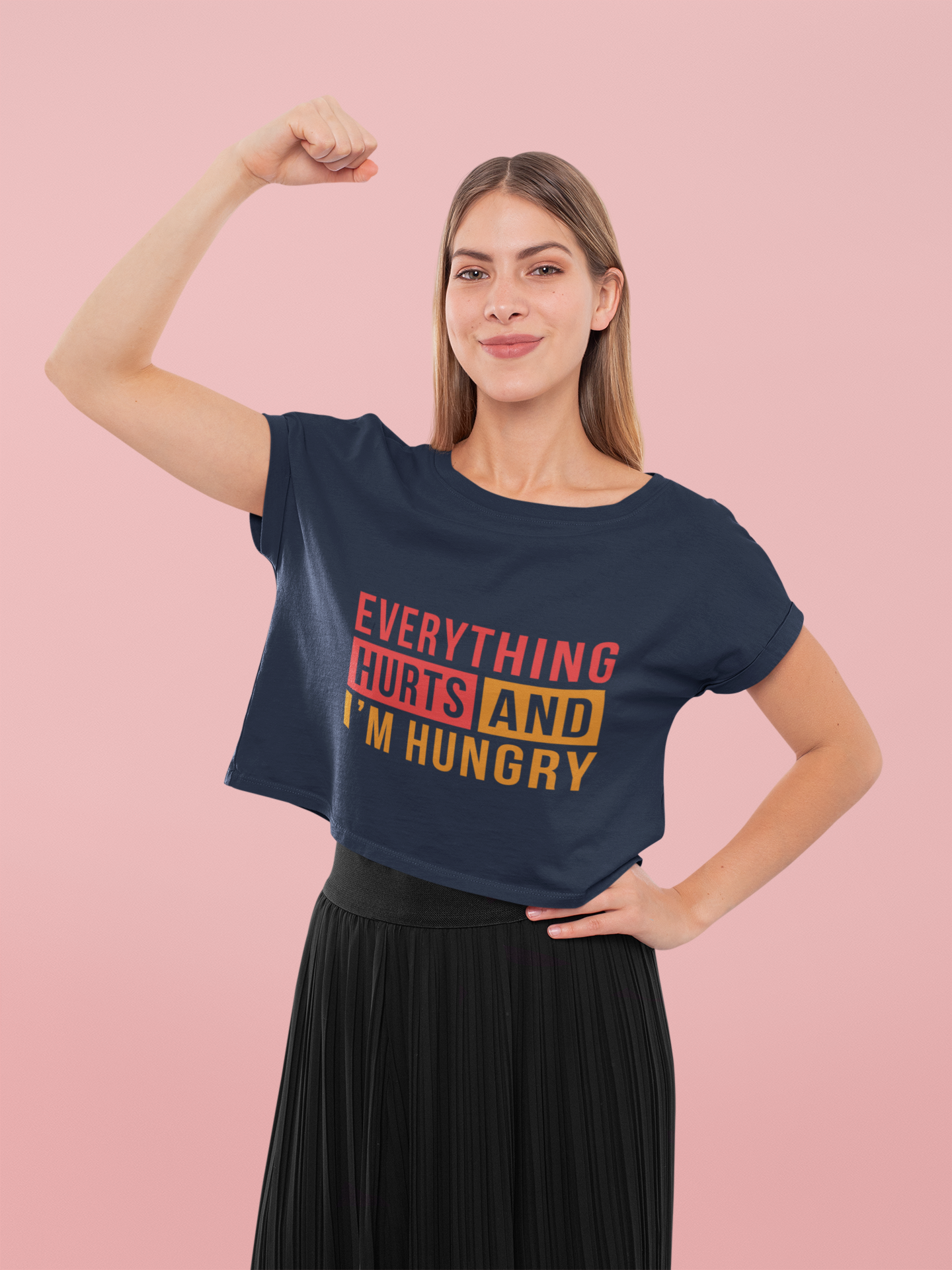Everything hurts Women Crop Top- FunkyTeesClub