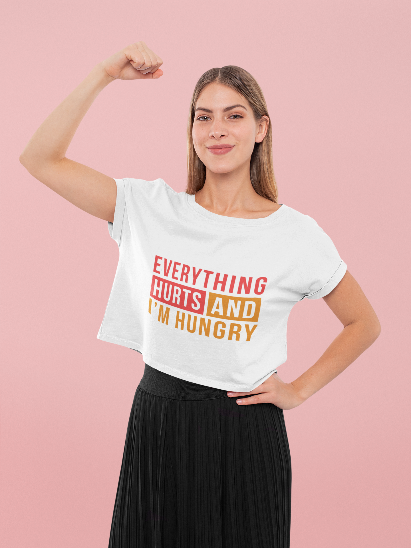 Everything hurts Women Crop Top- FunkyTeesClub