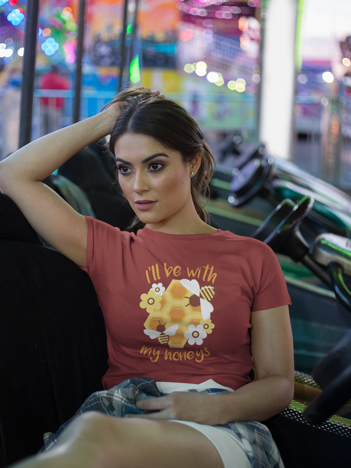 Ill Bee With My Honeys Women Crop Top- FunkyTeesClub