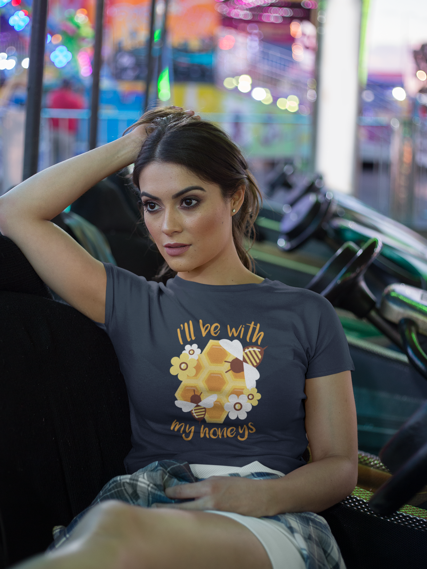 Ill Bee With My Honeys Women Crop Top- FunkyTeesClub