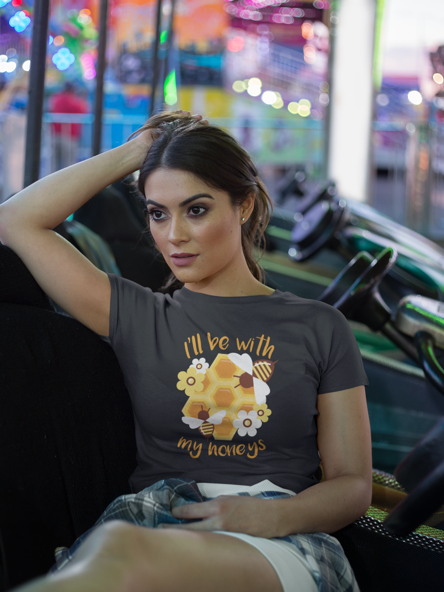 Ill Bee With My Honeys Women Crop Top- FunkyTeesClub