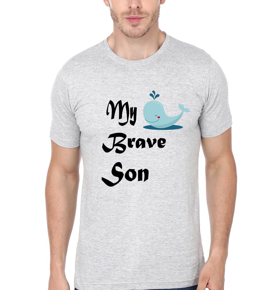 My Strongest Daddy My Brave Son Father and Son Matching T-Shirt- FunkyTeesClub
