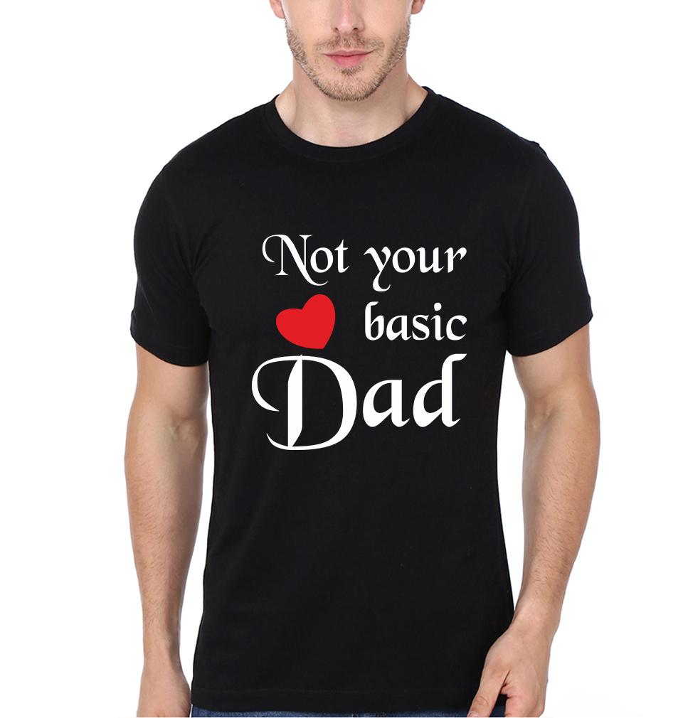 Not Your Basic Dad & Not Your Basic Kid Father and Son Matching T-Shirt- FunkyTeesClub