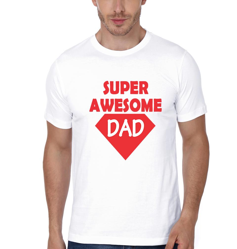 Super Awesome Kid Super Awesome Dad Father and Son Matching T-Shirt- FunkyTeesClub