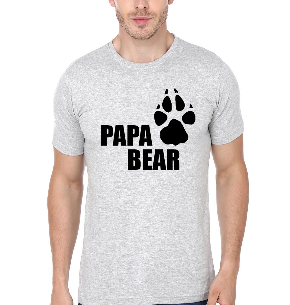 Papa Bear Kid Bear Father and Son Matching T-Shirt- FunkyTeesClub