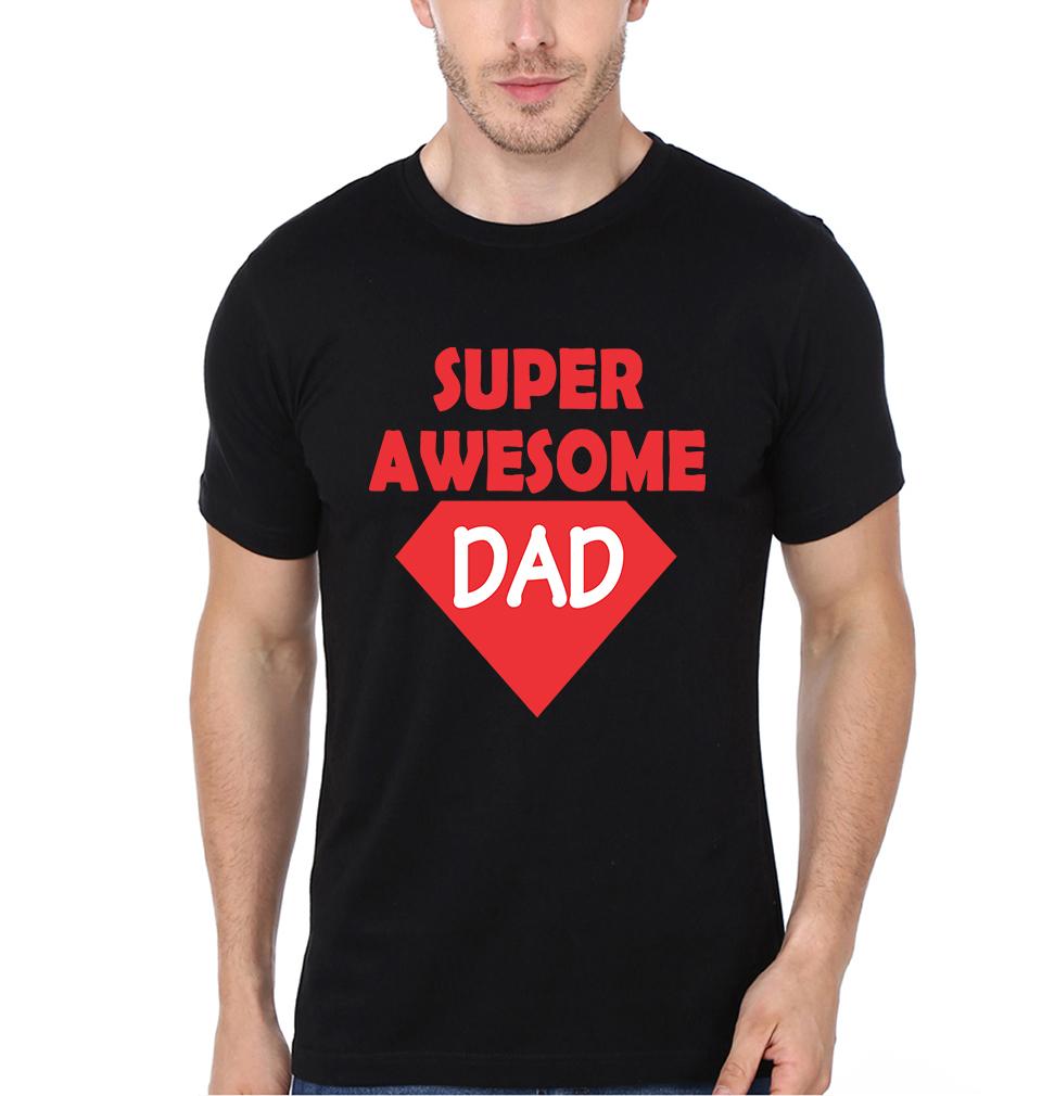 Super Awesome Kid Super Awesome Dad Father and Son Matching T-Shirt- FunkyTeesClub