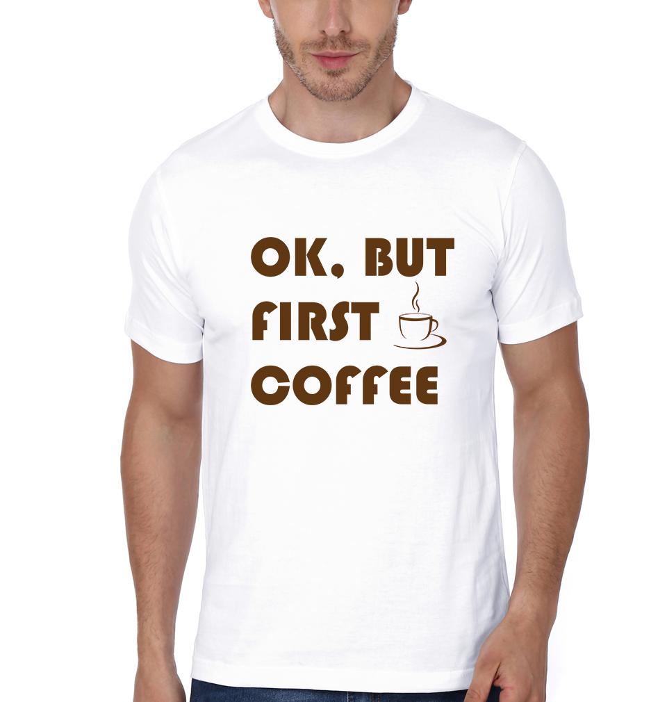 Ok But First Coffee Ok But First Milk Father and Son Matching T-Shirt- FunkyTeesClub