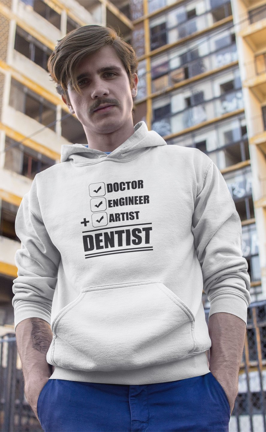 Dentist Doctor Men Hoodies-FunkyTeesClub - Funky Tees Club