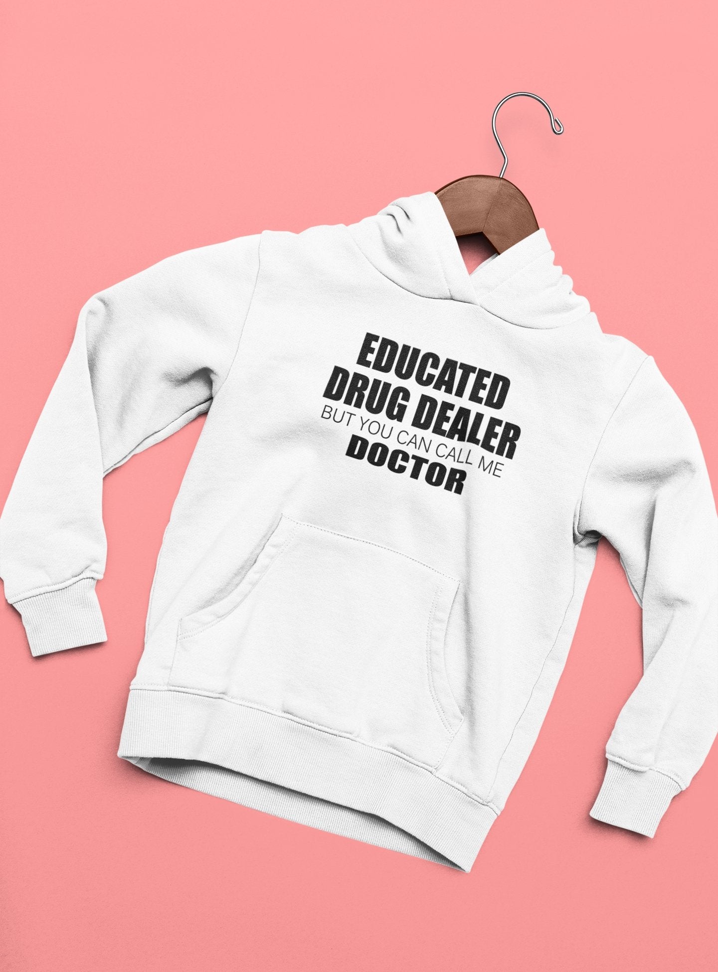 Educated Drug Dealer Doctor Men Hoodies-FunkyTeesClub - Funky Tees Club