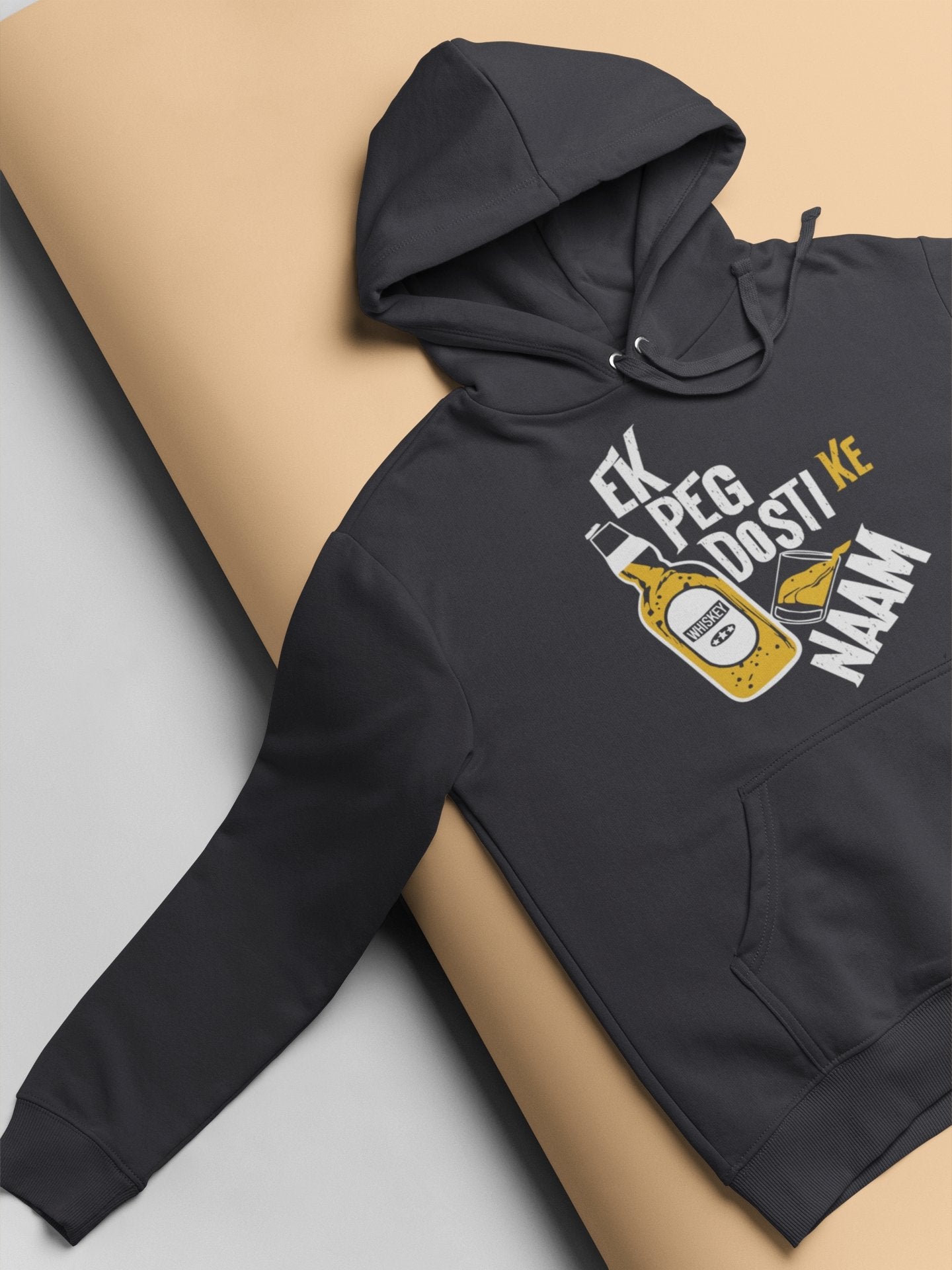 Ek Peg Dosti Ke Naam Pub And Beer Men Hoodies-FunkyTeesClub - Funky Tees Club