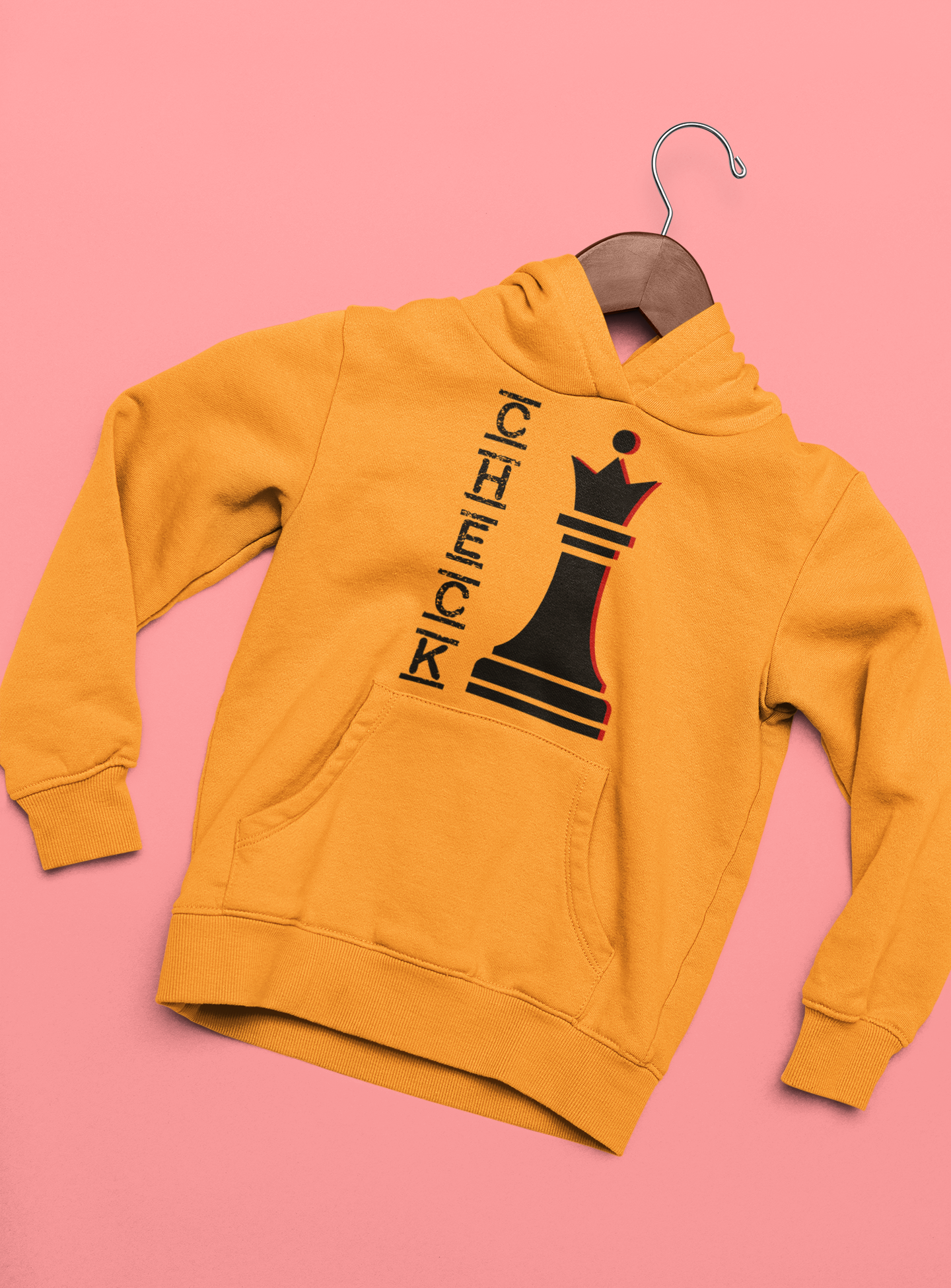 Check Mate Couple Hoodie-FunkyTeesClub