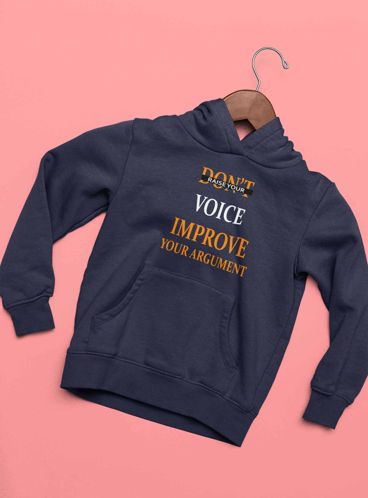 Dont Raise Your Voice Improve Your Argument Lawyer Hoodies for Women-FunkyTeesClub
