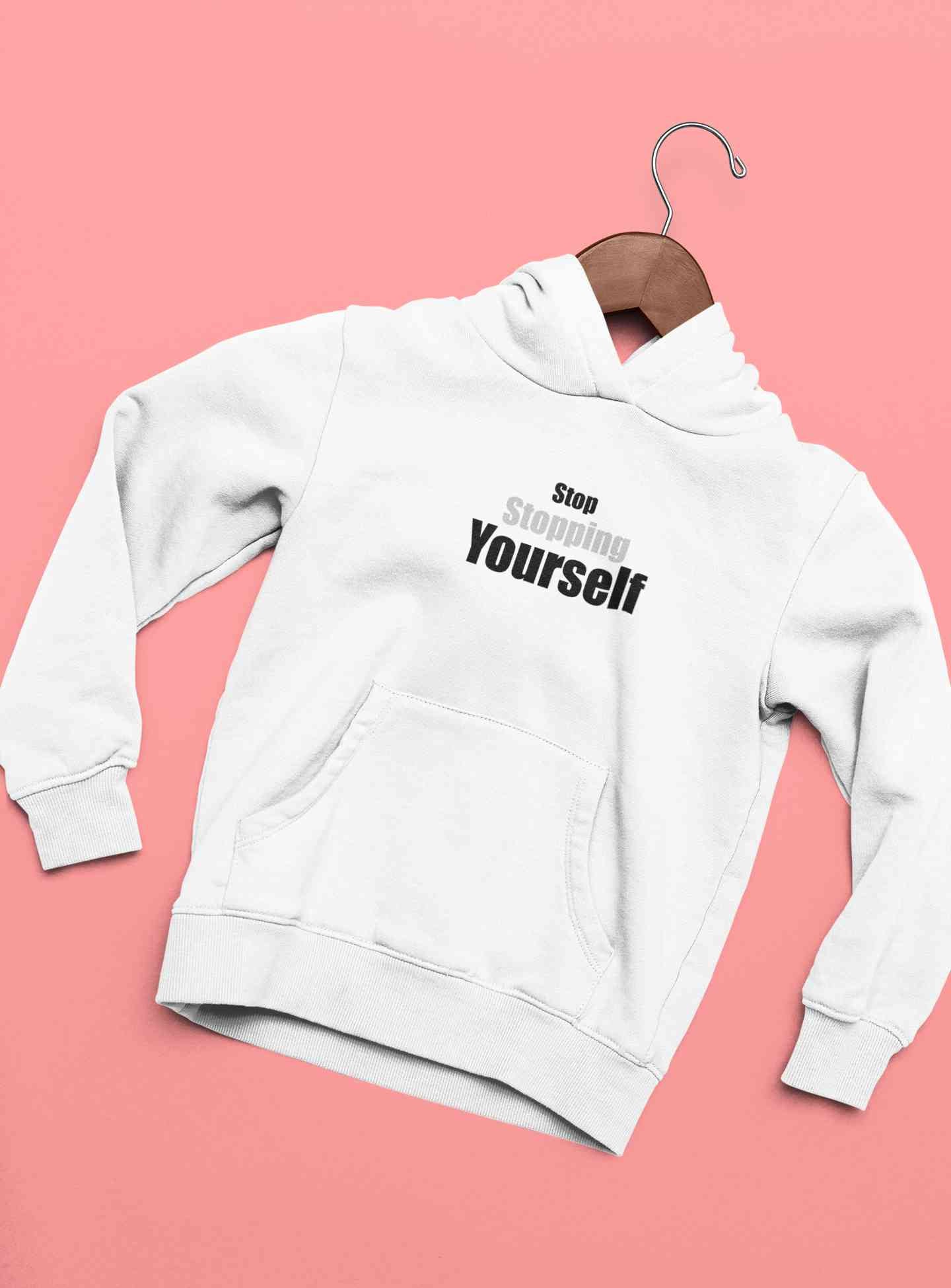 Stop Stopping Yourself Minimals Men Hoodies-FunkyTeesClub