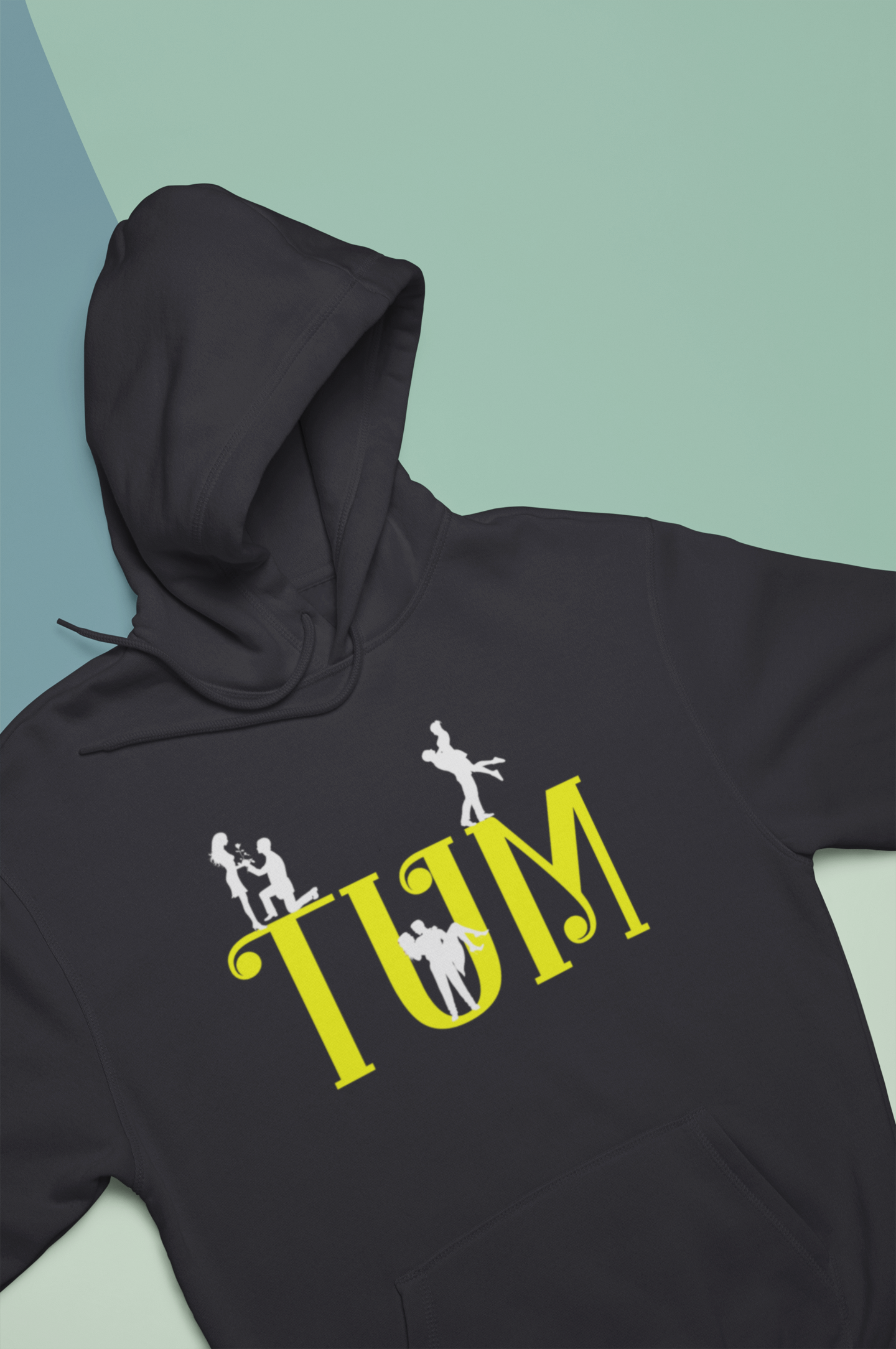 Hum Tum Couple Hoodie-FunkyTeesClub