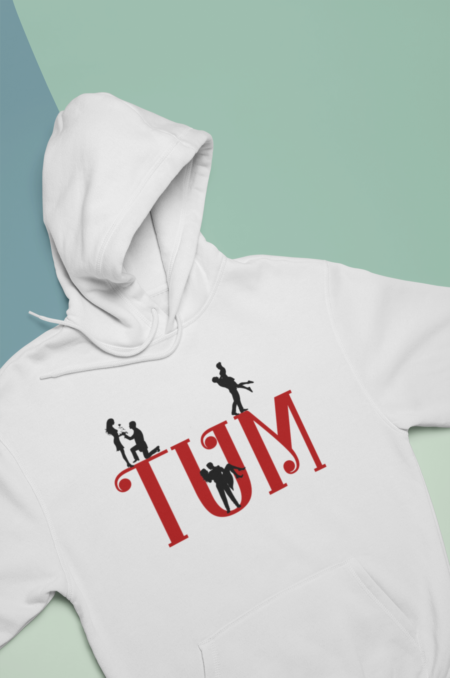 Hum Tum Couple Hoodie-FunkyTeesClub