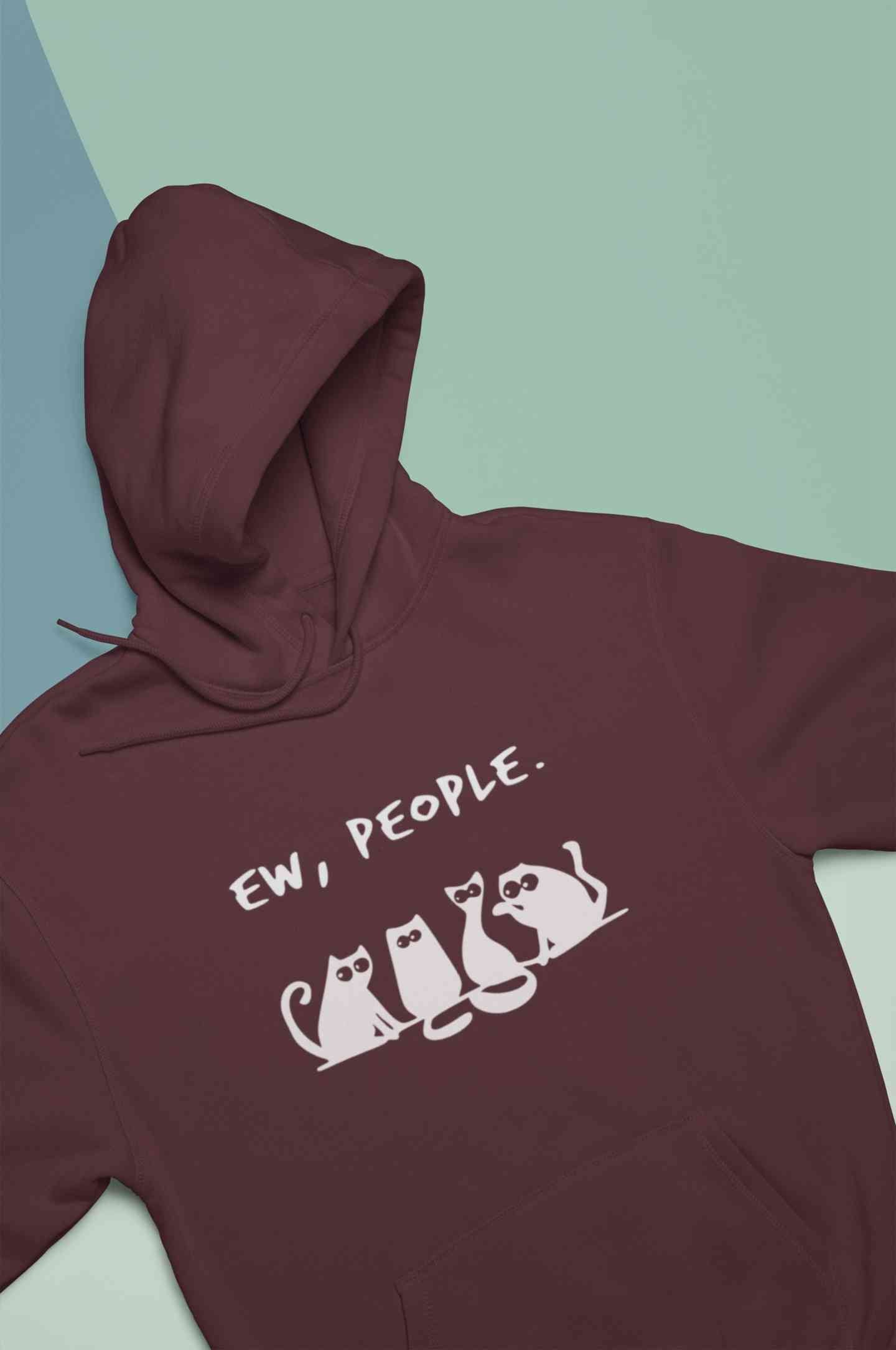 Ew People Hoodies for Women-FunkyTeesClub