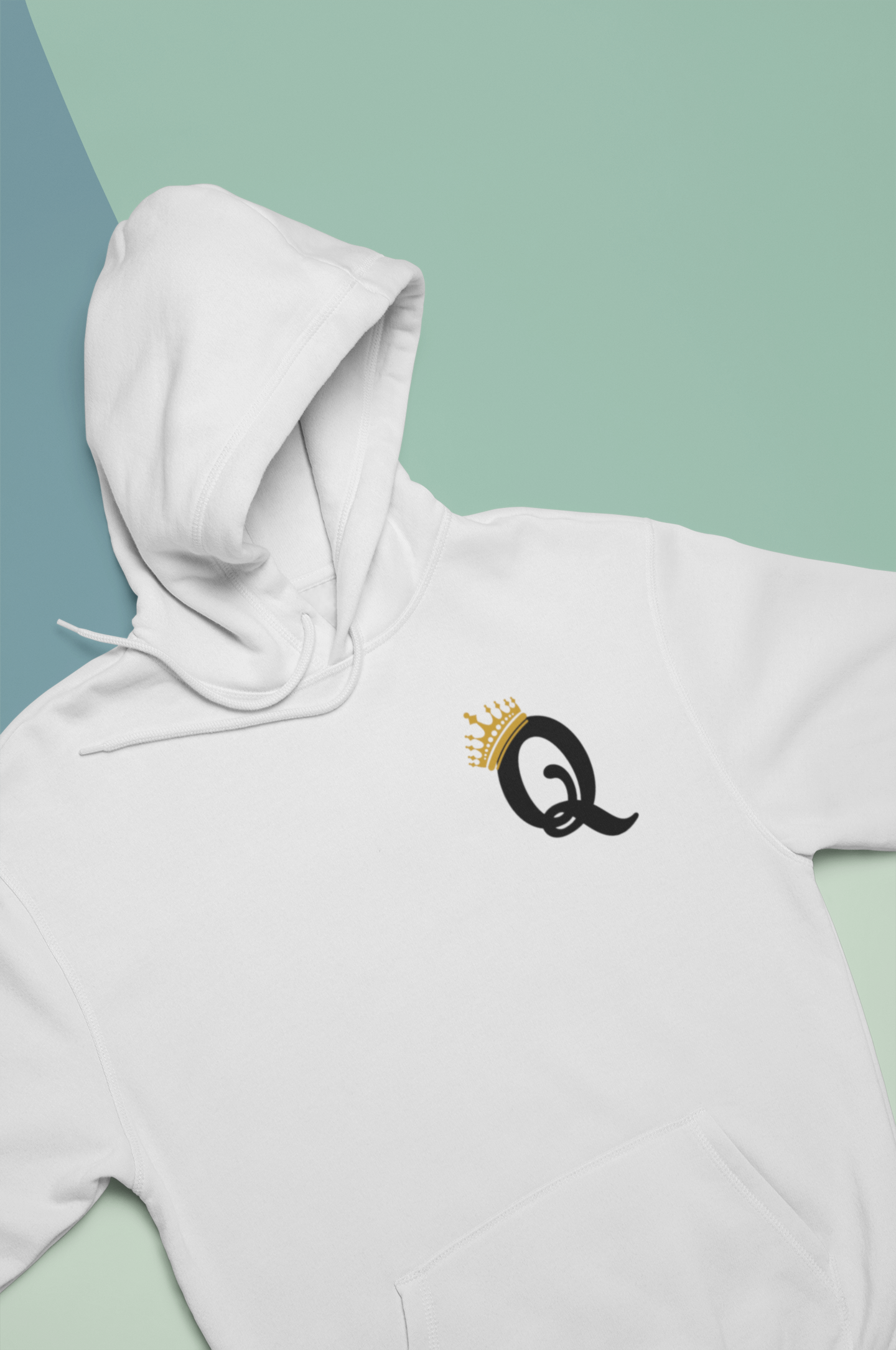 King Queen Couple Hoodie-FunkyTeesClub