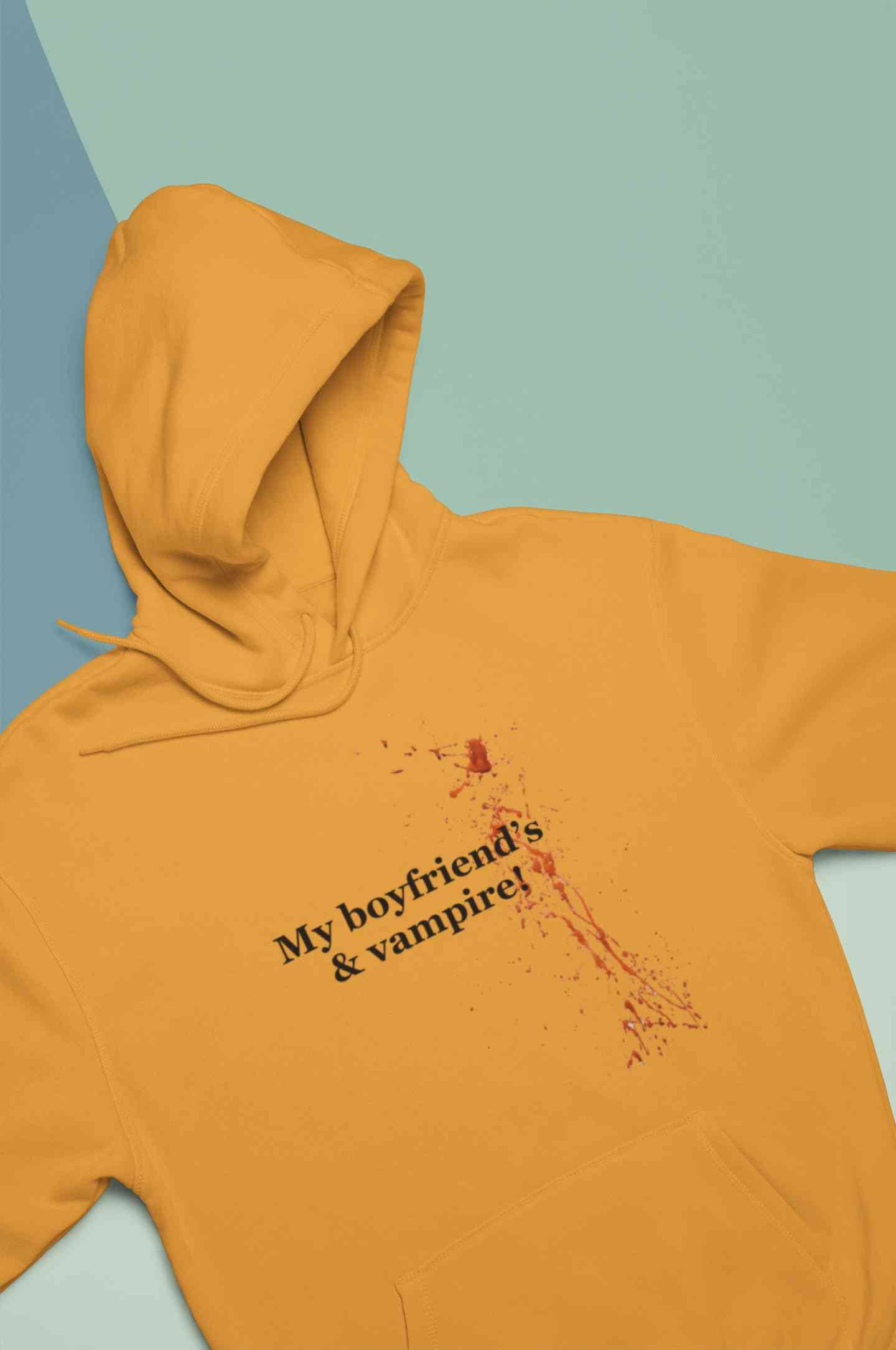 My Boyfriends And Vampire Hoodies for Women-FunkyTeesClub