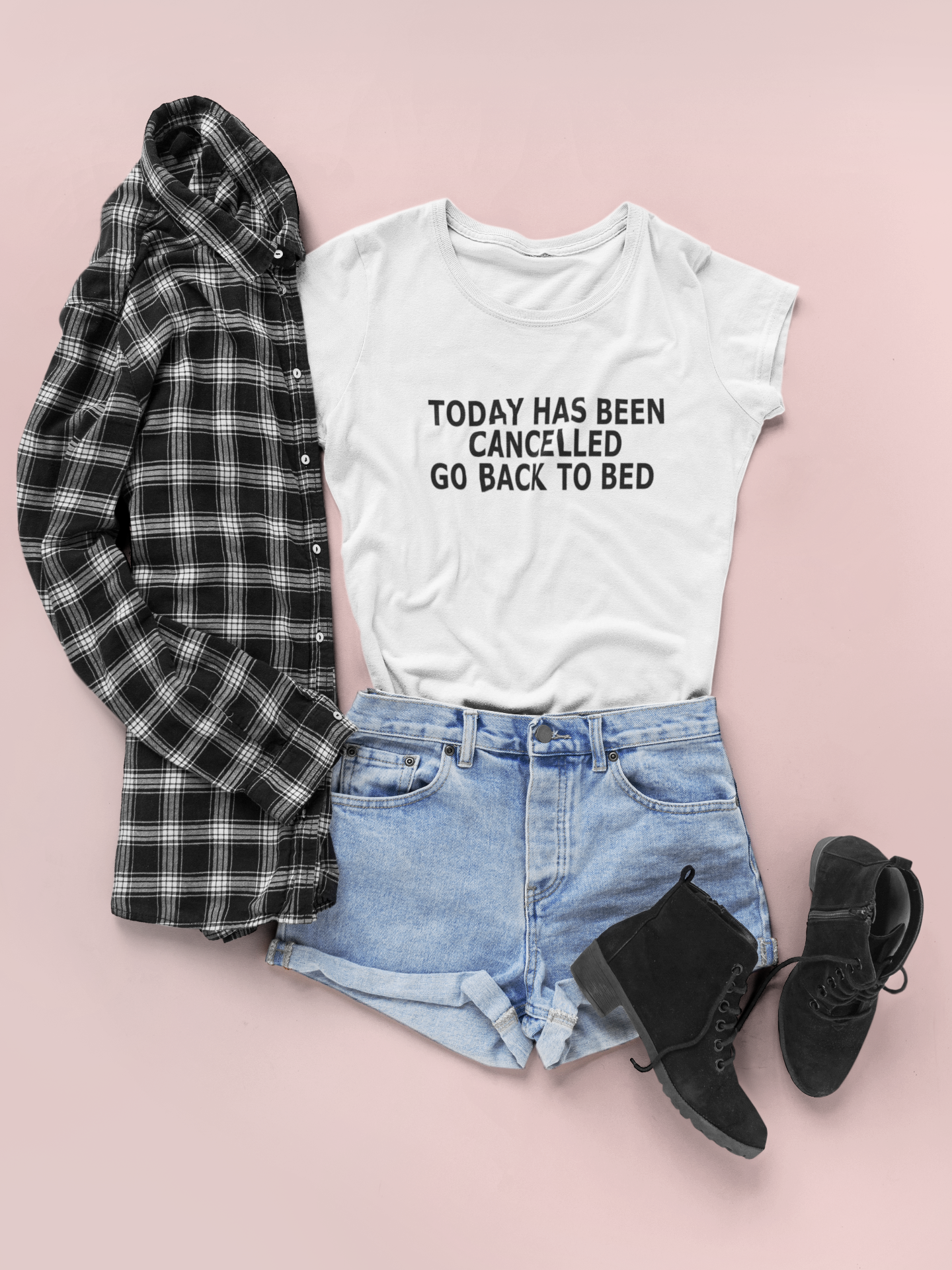 Today Has Been Cancelled Go Back To Bed Alia Bhatt Celebrity T-shirt- FunkyTeesClub