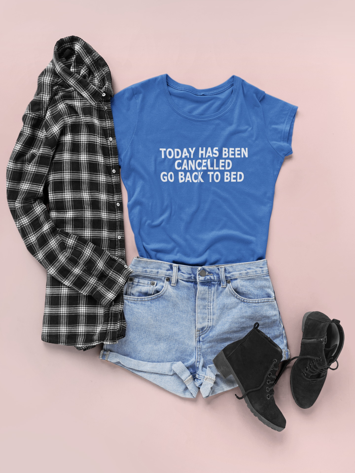 Today Has Been Cancelled Go Back To Bed Alia Bhatt Celebrity T-shirt- FunkyTeesClub