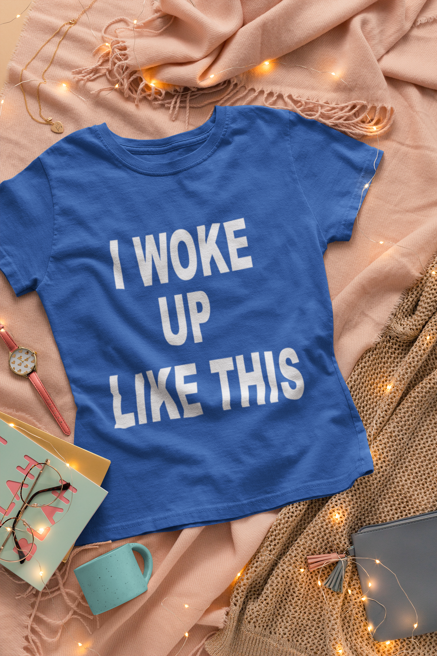 I Woke Up Like This Amelia Lily Celebrity T-shirt- FunkyTeesClub
