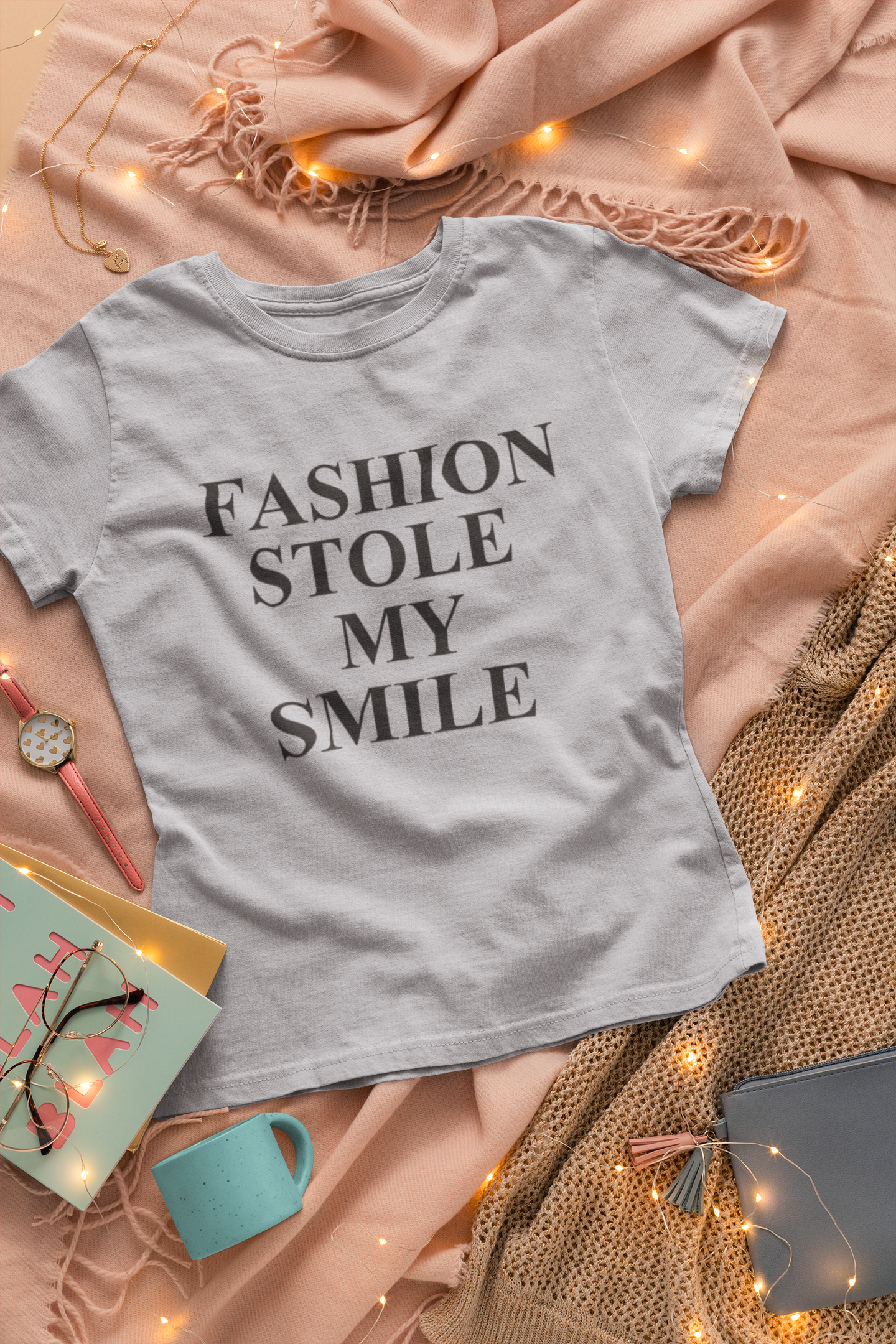 Fashion Stole My Smile Victoria Beckham Celebrity T-shirt- FunkyTeesClub