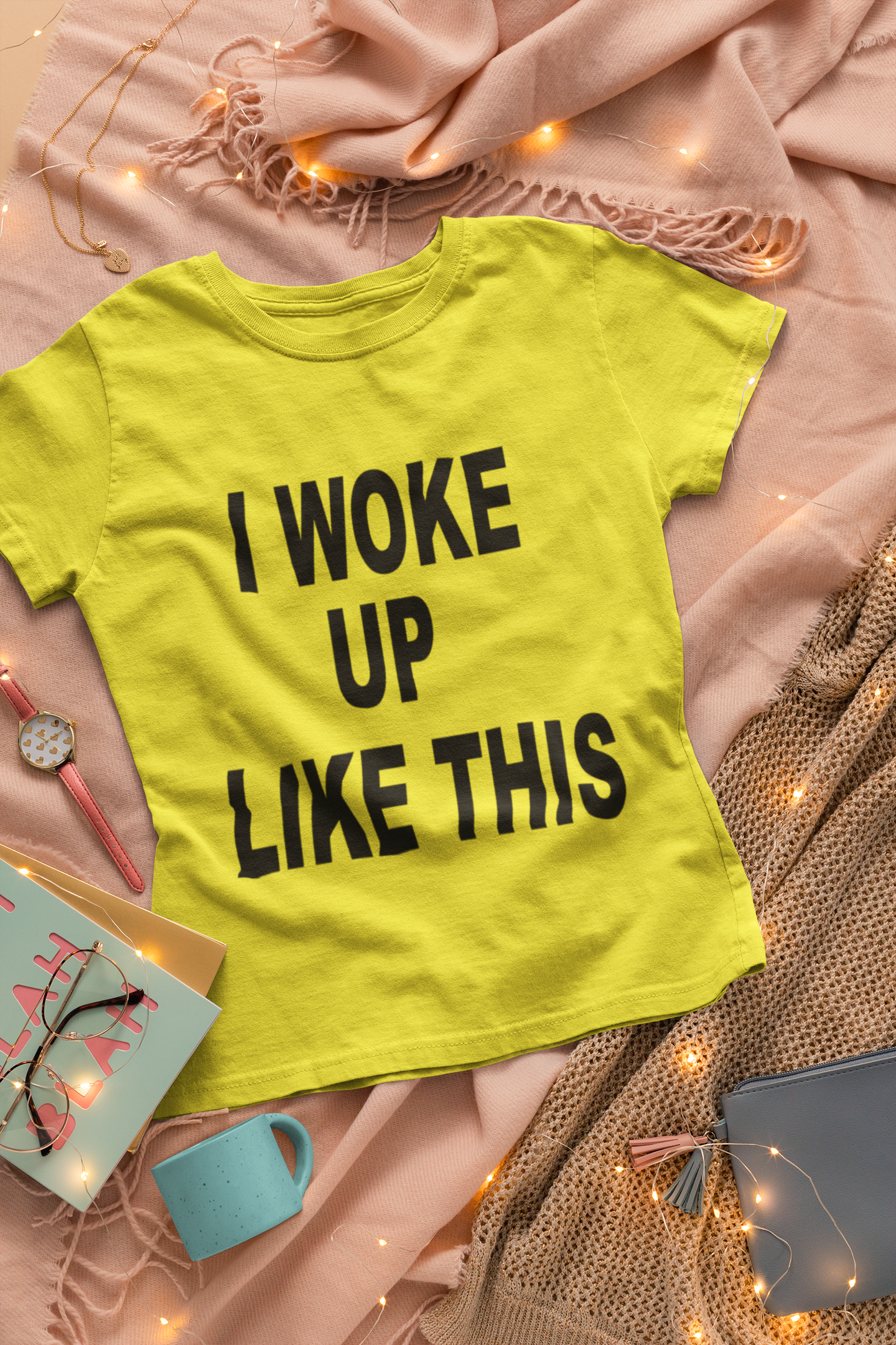 I Woke Up Like This Amelia Lily Celebrity T-shirt- FunkyTeesClub