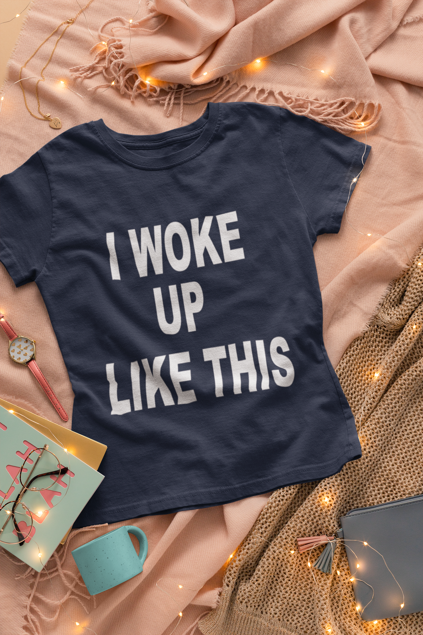 I Woke Up Like This Amelia Lily Celebrity T-shirt- FunkyTeesClub