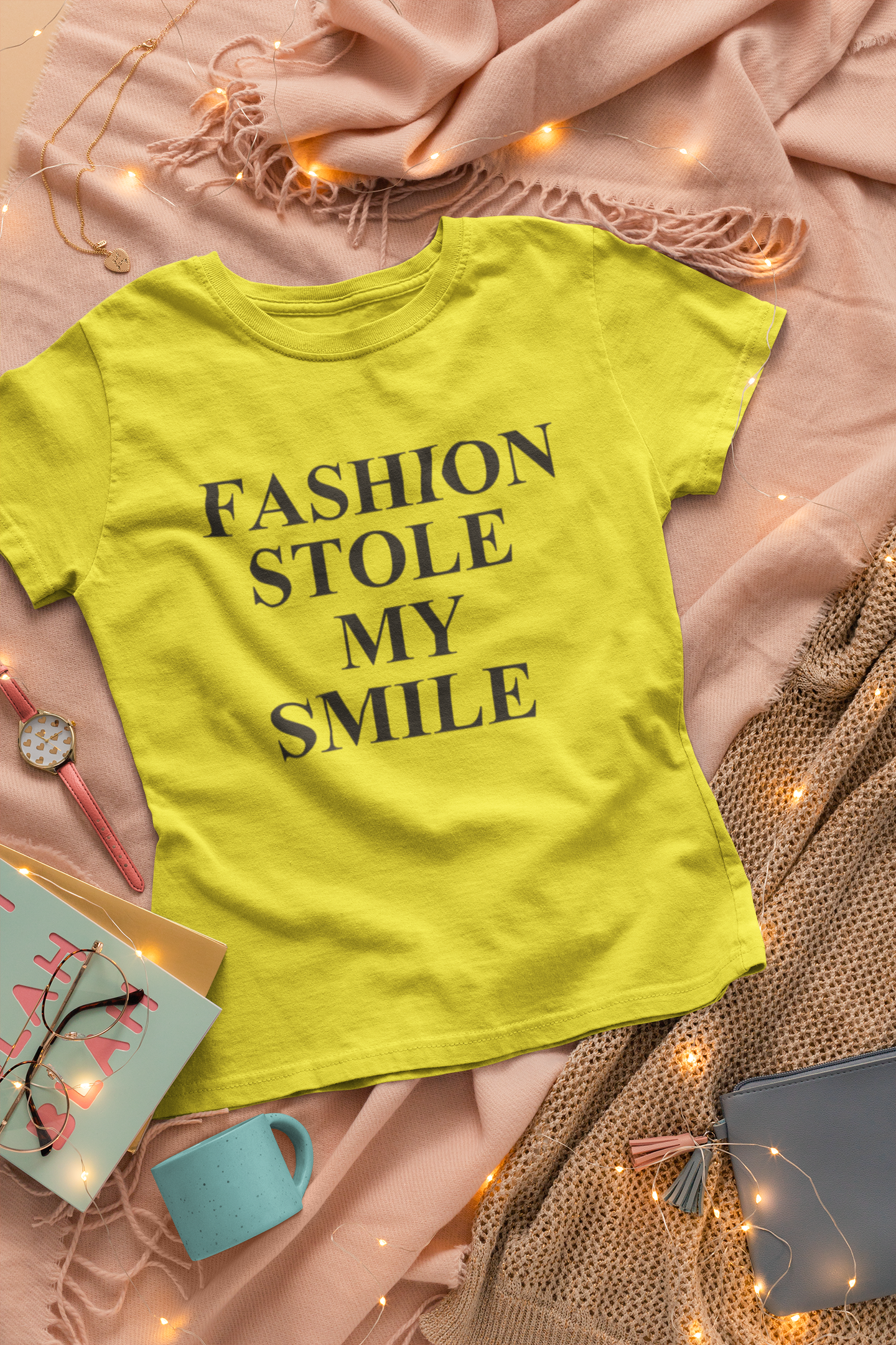 Fashion Stole My Smile Victoria Beckham Celebrity T-shirt- FunkyTeesClub