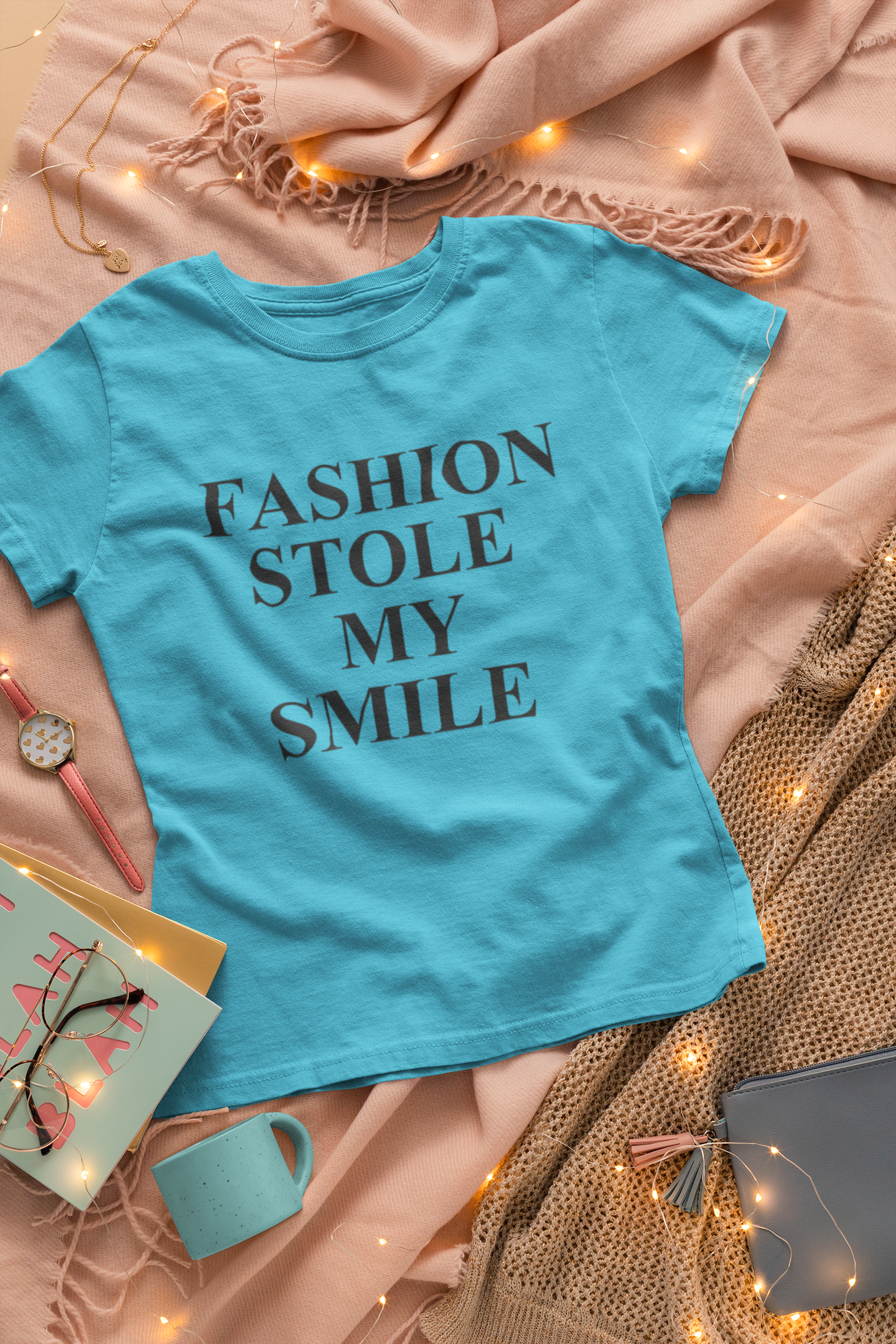 Fashion Stole My Smile Victoria Beckham Celebrity T-shirt- FunkyTeesClub