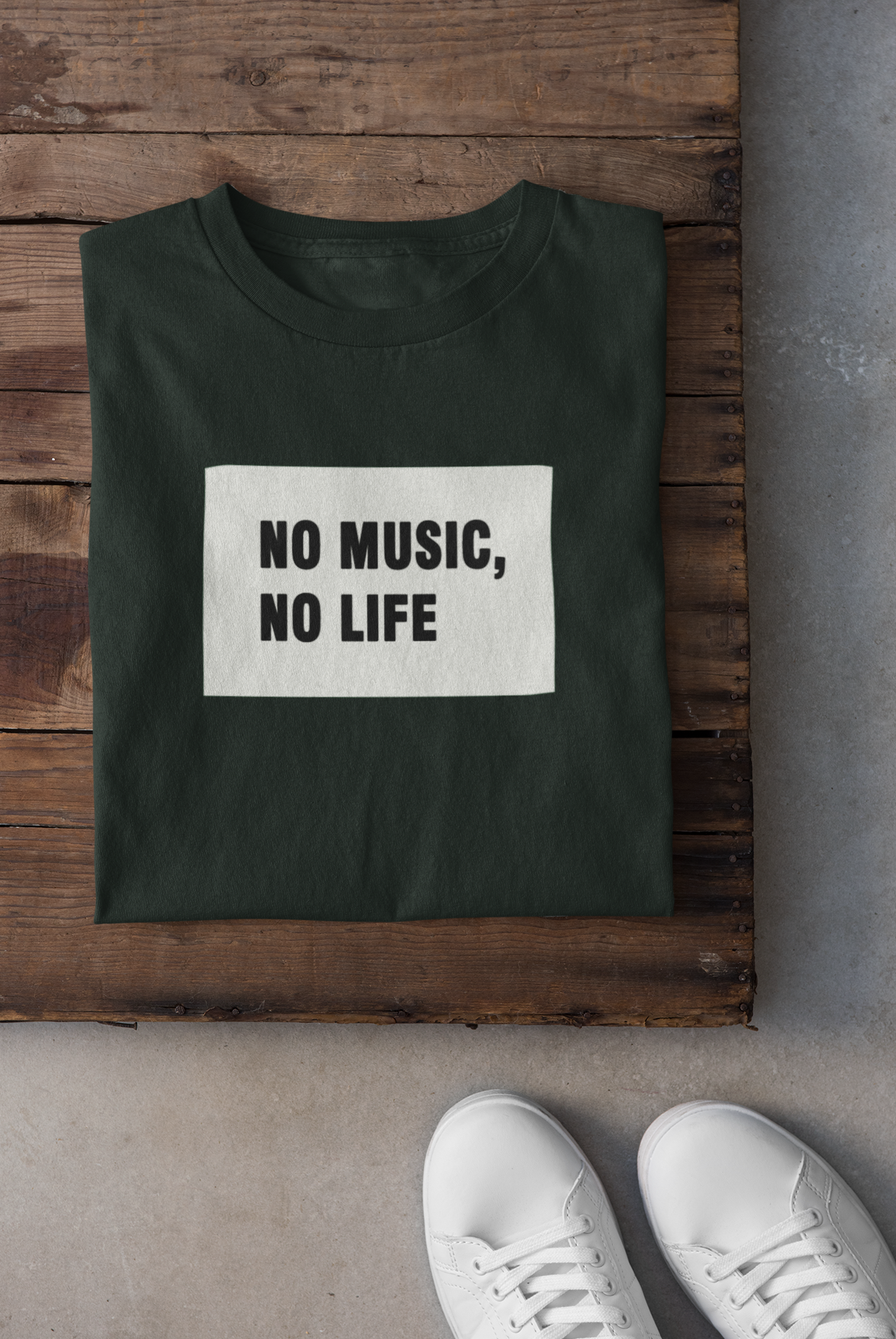 No Music No Life Mens Half Sleeves T-shirt- FunkyTeesClub