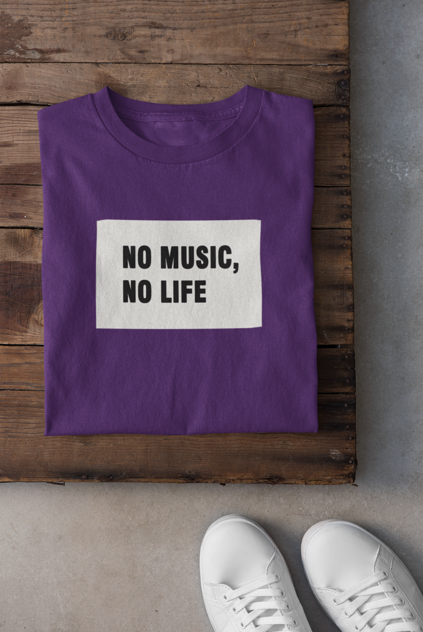 No Music No Life Mens Half Sleeves T-shirt- FunkyTeesClub