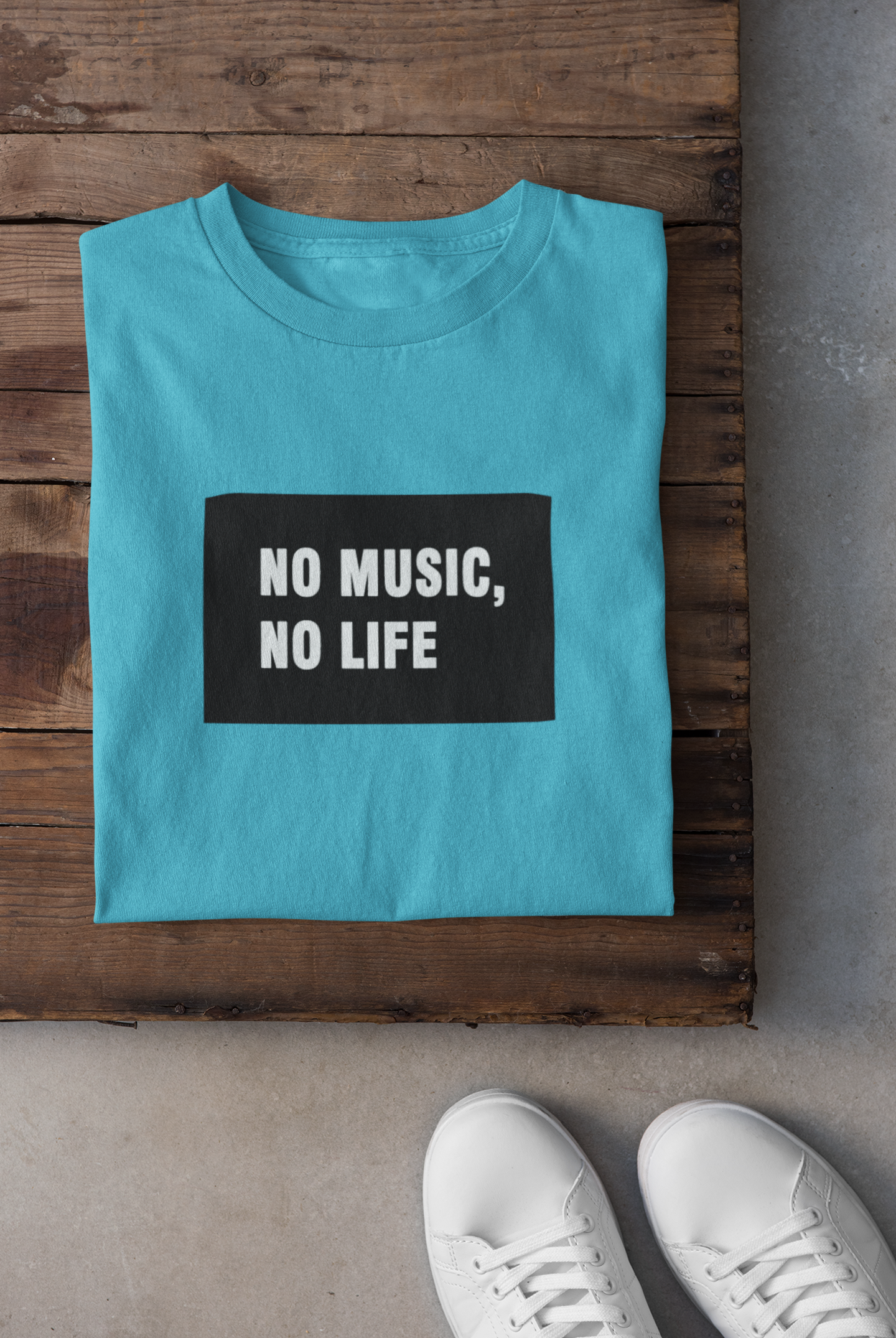 No Music No Life Mens Half Sleeves T-shirt- FunkyTeesClub
